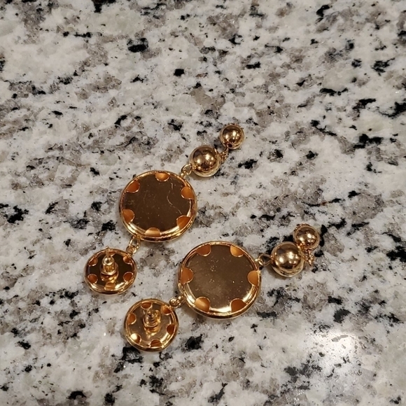 Big long drop earrings gypsy lightweight glamorous jewelry - Picture 8 of 8